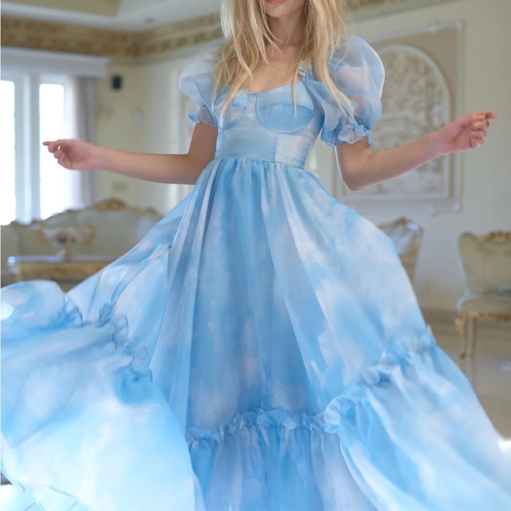 Selkie Head in the Clouds Dress - Worn Once - Paris Hilton Baby Shower Dress